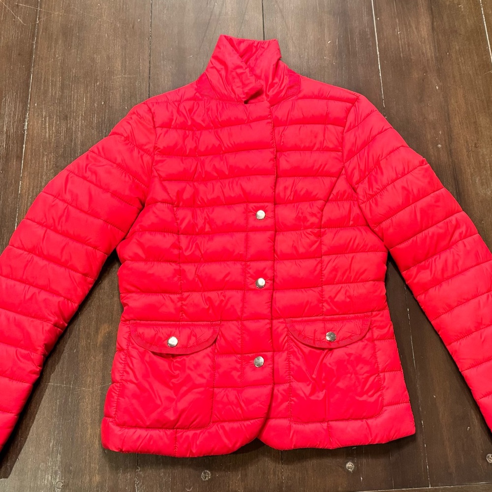 Stylish BATA Italian Mini Puffer Jacket Beautiful deep red tone, bought in Italy